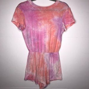 American Apparel Vibrant Tie Die Romper